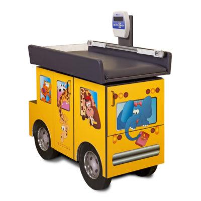 Pediatric Scale Table with Zoo Bus & Jungle Friends by Clinton Industries - MedStockUSA.com