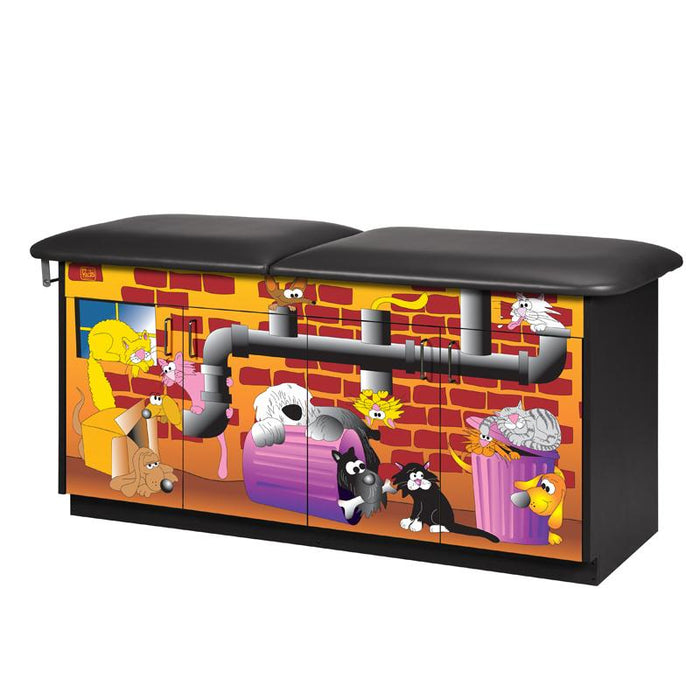 Alley Cats & Dogs Pediatric Treatment Table by Clinton Industries - MedStockUSA.com