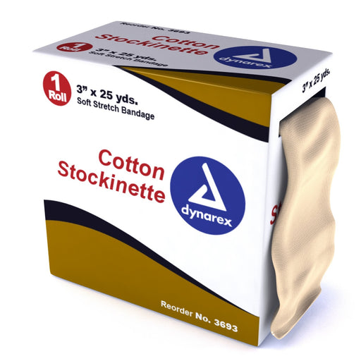 Cotton Stockinette - 3" x 25yds by Dynarex - MedStockUSA.com