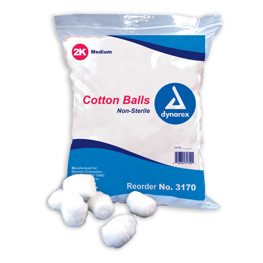 Cotton Balls (2000/pk) by Dynarex - MedStockUSA.com