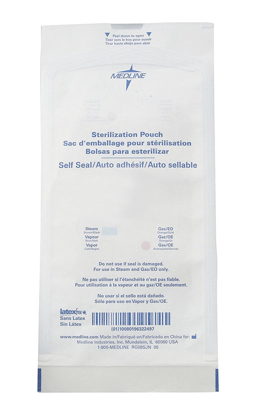 Self Seal Autoclave Sterilization Pouches (7.5" x 13") (200/bx) by Medline - MedStockUSA.com