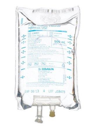 0.9% Sodium Chloride for IV, USP, 500mL by B Braun - MedStockUSA.com