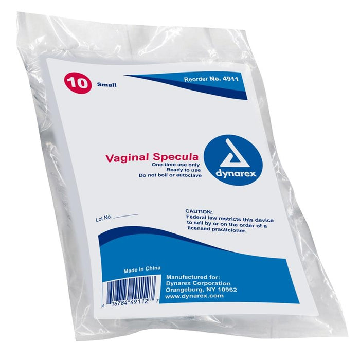Disposable Vaginal Speculum (10/pack) - Small by Dynarex - MedStockUSA.com