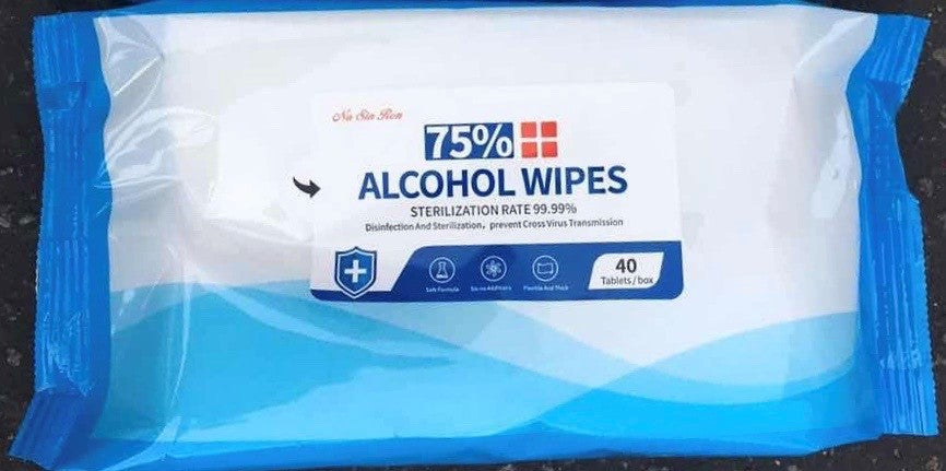 Disinfection Wipes - 75% Alcohol (40/pk)