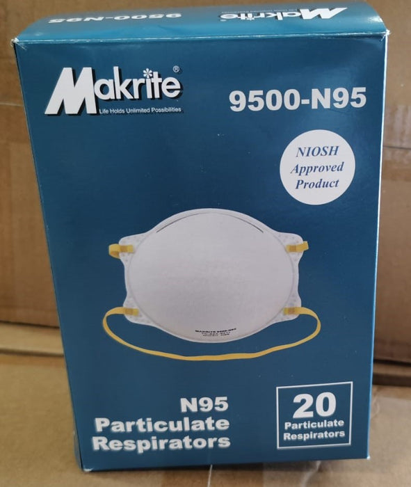 Makrite N95 Particulate Respirator Face Mask (20/box)